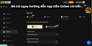 Hướng dẫn nạp tiền Oxbet